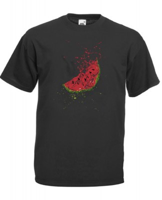 ΓΚΡΙ ΣΚΟΥΡΟ FRUIT OF THE LOOM T-SHIRT ΜΕ ΣΤΑΜΠΑ ART514 3XL